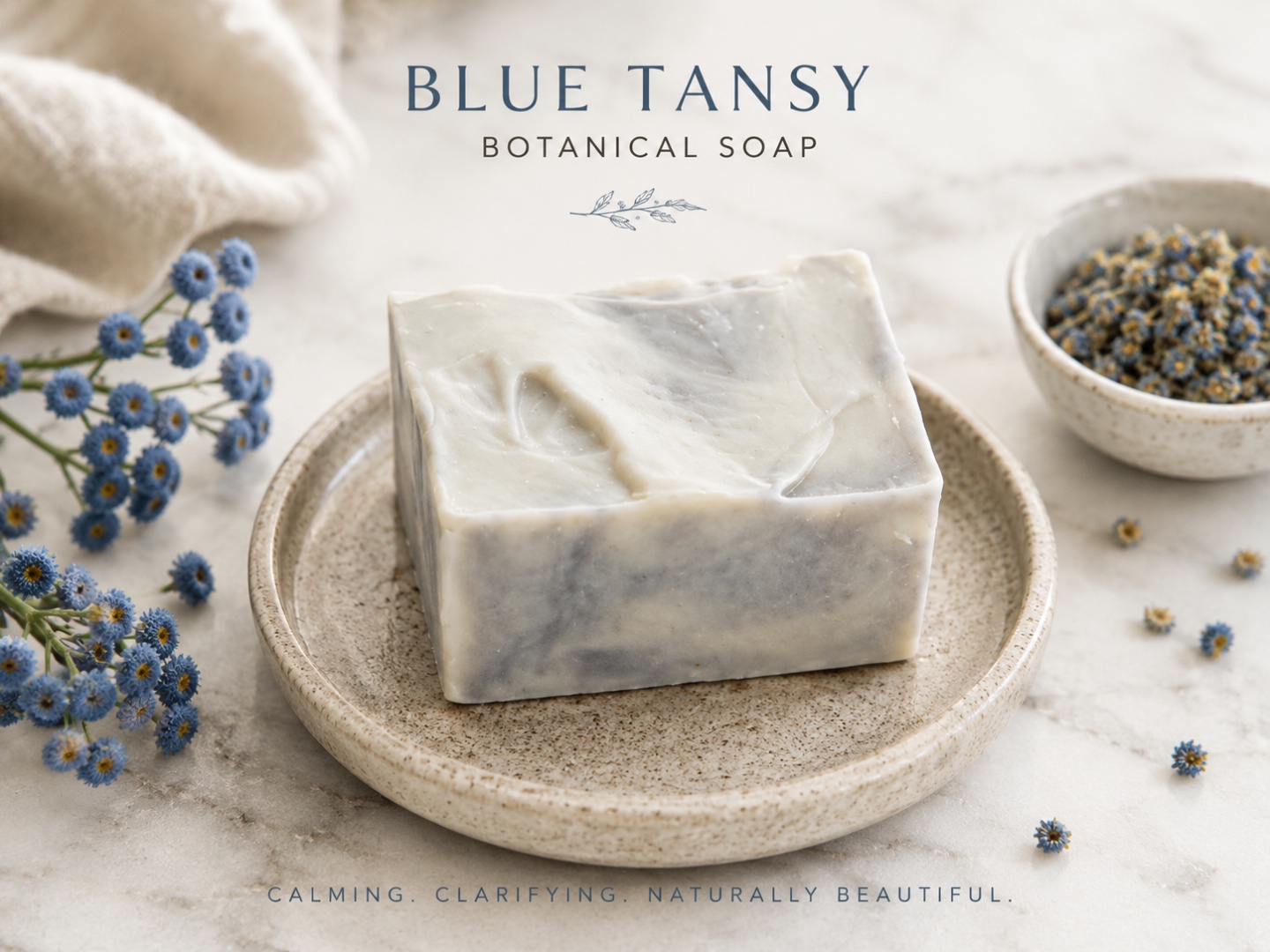 Blue Tansy Oat soap bar