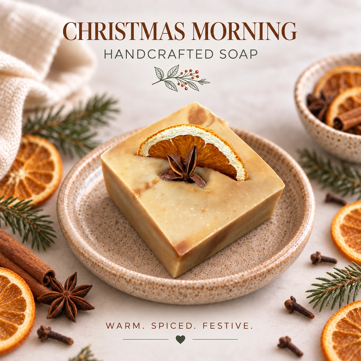 Christmas Morning handcrafted soap