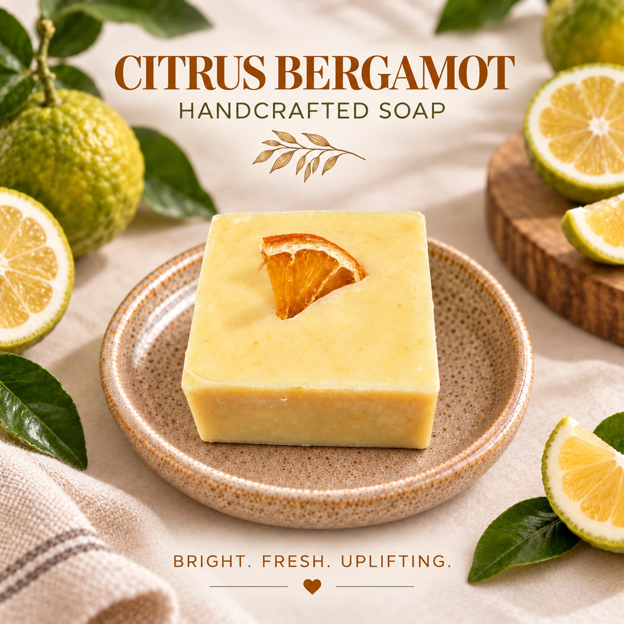 Citrus Bergamot handcrafted soap