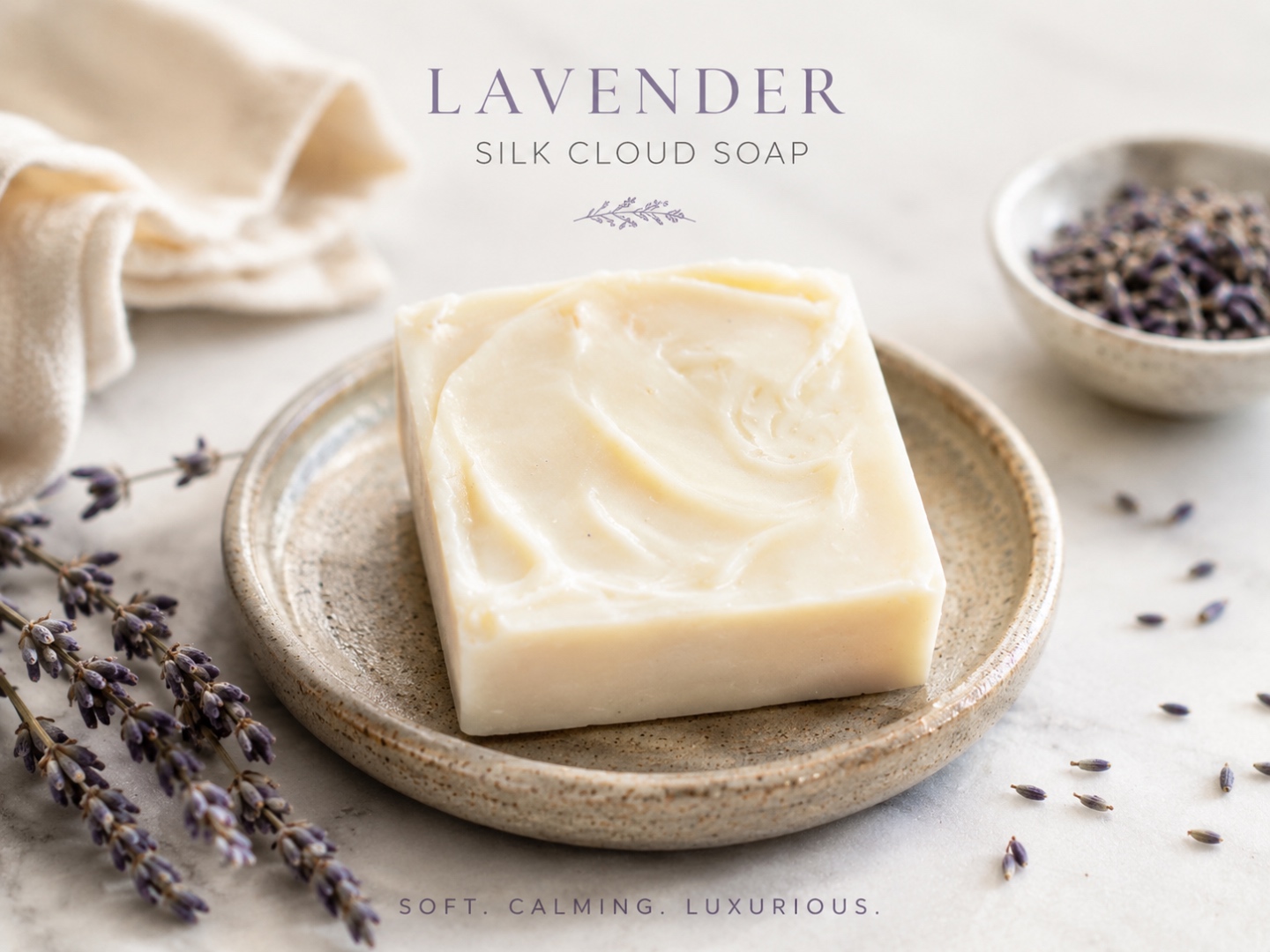 Lavender Silk Cloud soap bar