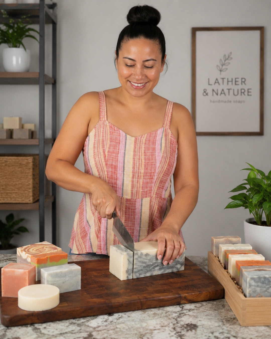 Handcrafting The Kind Bar soaps