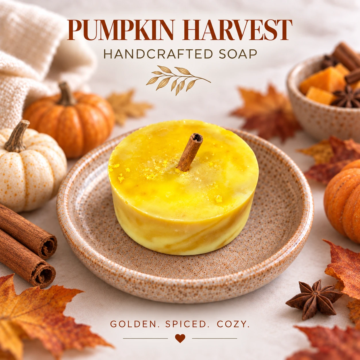 Pumpkin Harvest handcrafted soap