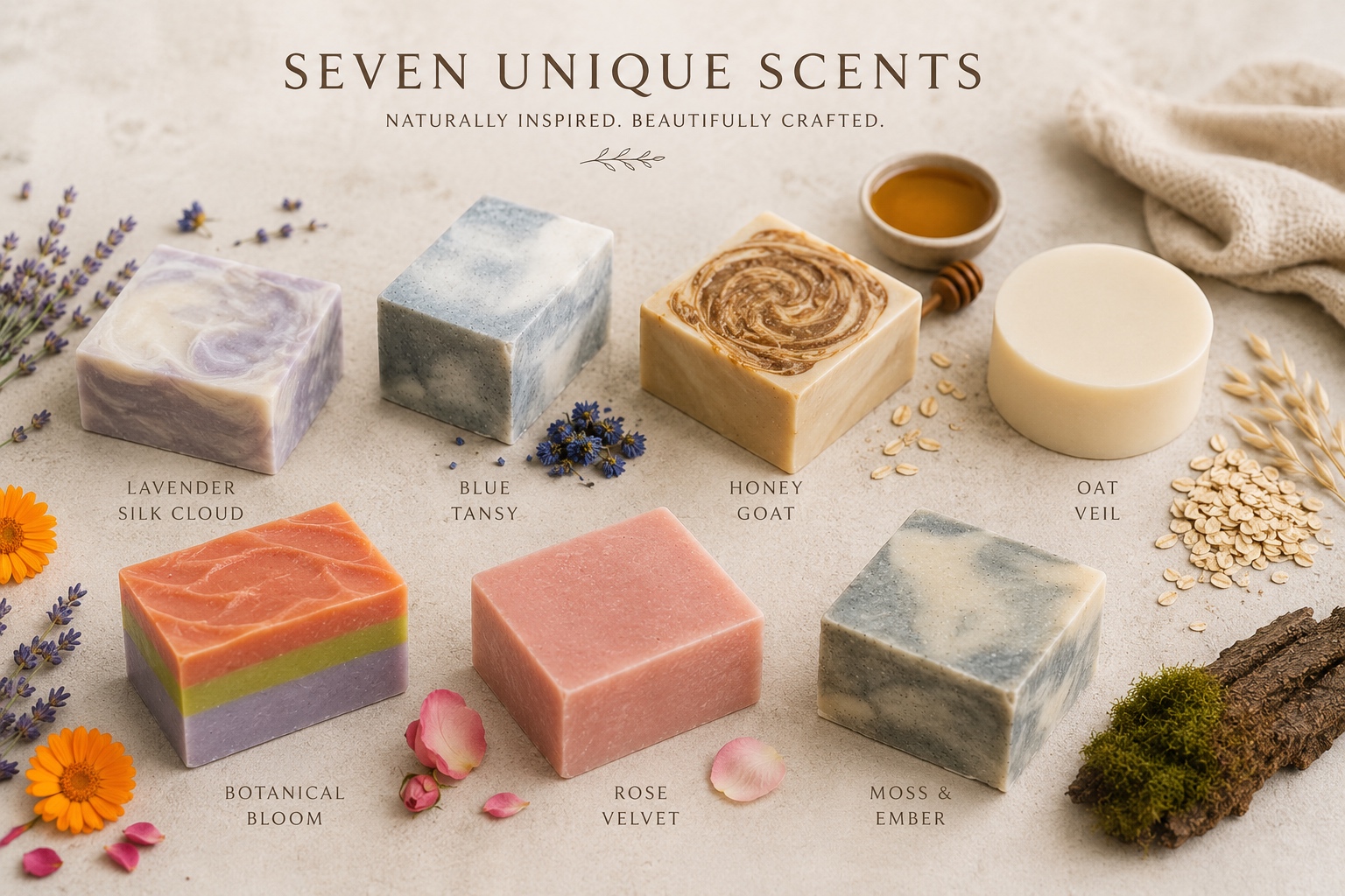 The Kind Bar original collection of natural soap bars