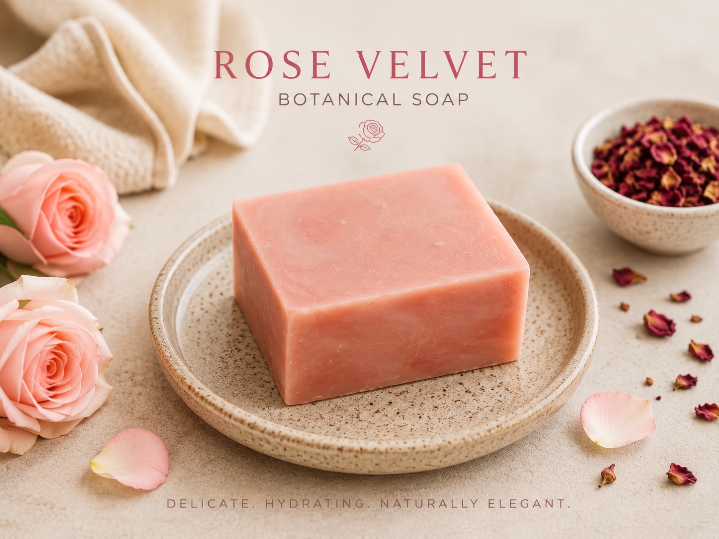 Velvet Rose soap bar